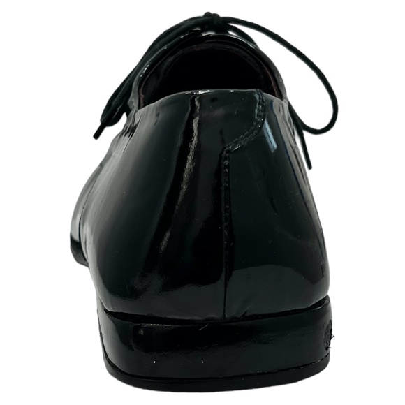 BRUNO MAGLI PARKER LACE UP SQUARE TOE BLACK PATENT LEATHER TUXEDO SHOE main image 8